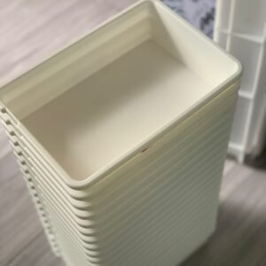 CONTENEDOR CON TAPA  -PACK X 10 UNIDADES IDEAL 2 BOLLOS- Medidas 20*27*5