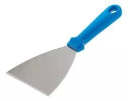 ESPATULA GIMETAL METALICA C/MANGO PLASTICO 10 CM